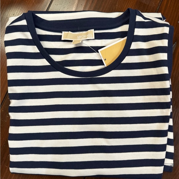 Michael Kors Striped Snap-Around Mini Dress.  NWT - Picture 7 of 12